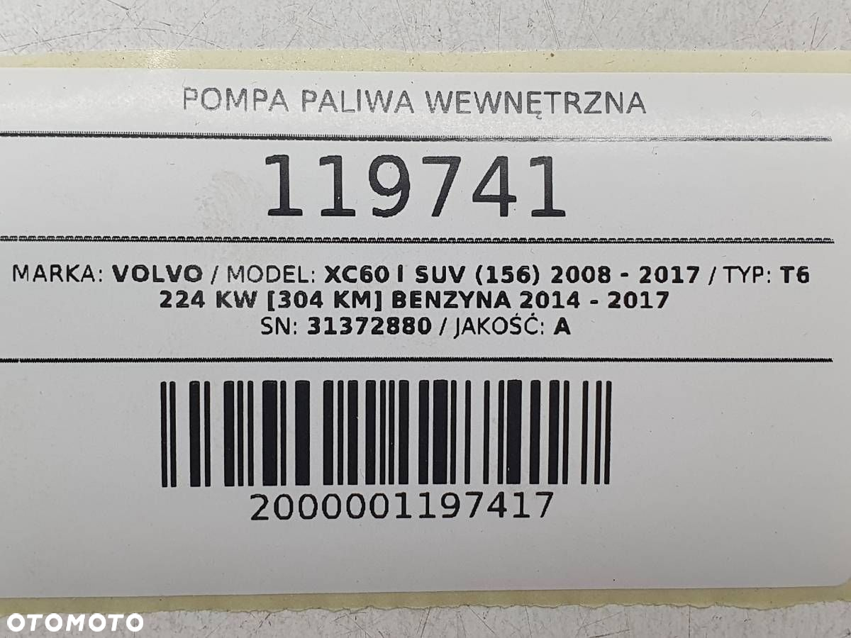 POMPA PALIWA PŁYWAK VOLVO XC60 I T6 3.0B S80 - 6