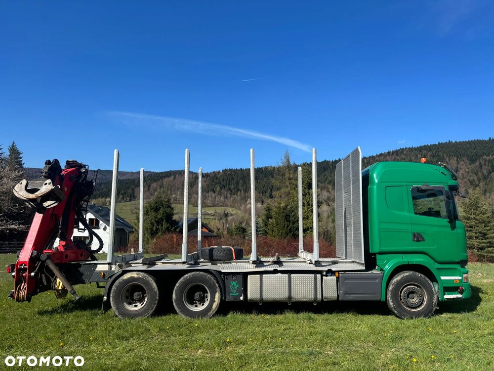 Scania Scania R520 V8 6X4 EURO 6 Resor Resor Dzwig Epsilon Do drewna Lasu dłużycy kłody Palfinger - 3