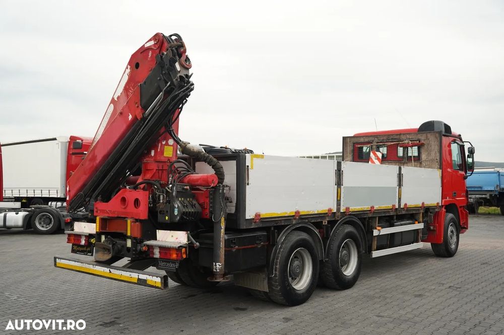 Mercedes-Benz AROCS 2636 / 6x4 / CAROSERIE CU OBOARE RABATABILE - 6,6 M / MACARAUA PALFINGER PK 23 500 / CAPACITATE MAX. DE RIDICARE: 10.000 KG / TELECOMANDĂ / TRANSMISIE AUTOMATĂ - 12