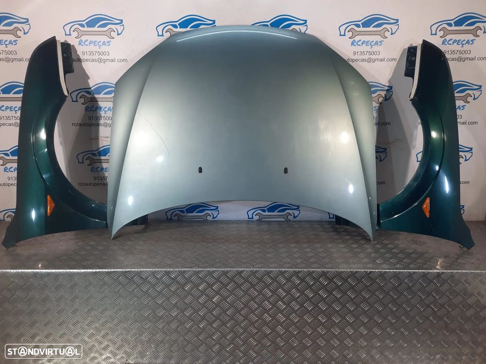 FRENTE COMPLETA FORD MONDEO III 3 MK3 CAPOT PARACHOQUES GUARDA-LAMAS OTICAS RADIADOR VENTILADOR FRENTE FIBRA REFORÇO - 19