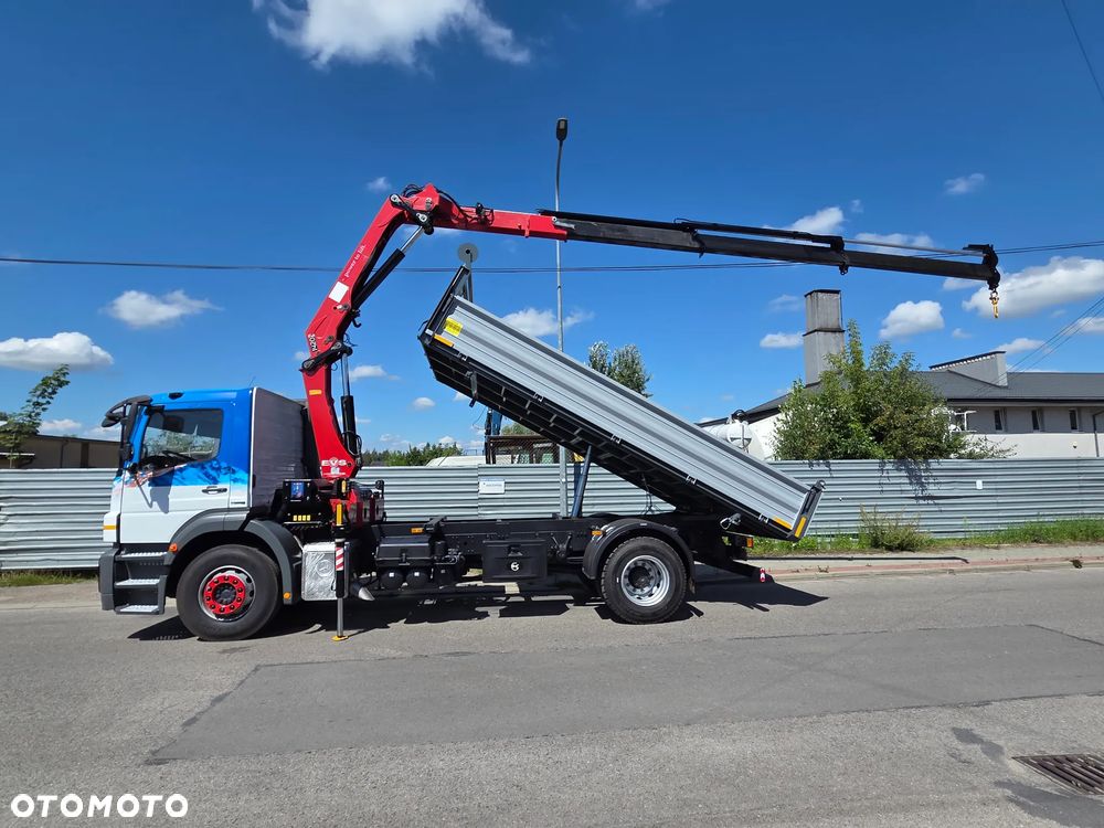 Mercedes-Benz AXOR 1824 // HDS HMF 1420-K3 3 WYSUWY + PILOT // NOWY KIPER // ŻURAW DŹWIG CRANE KRAN - 2