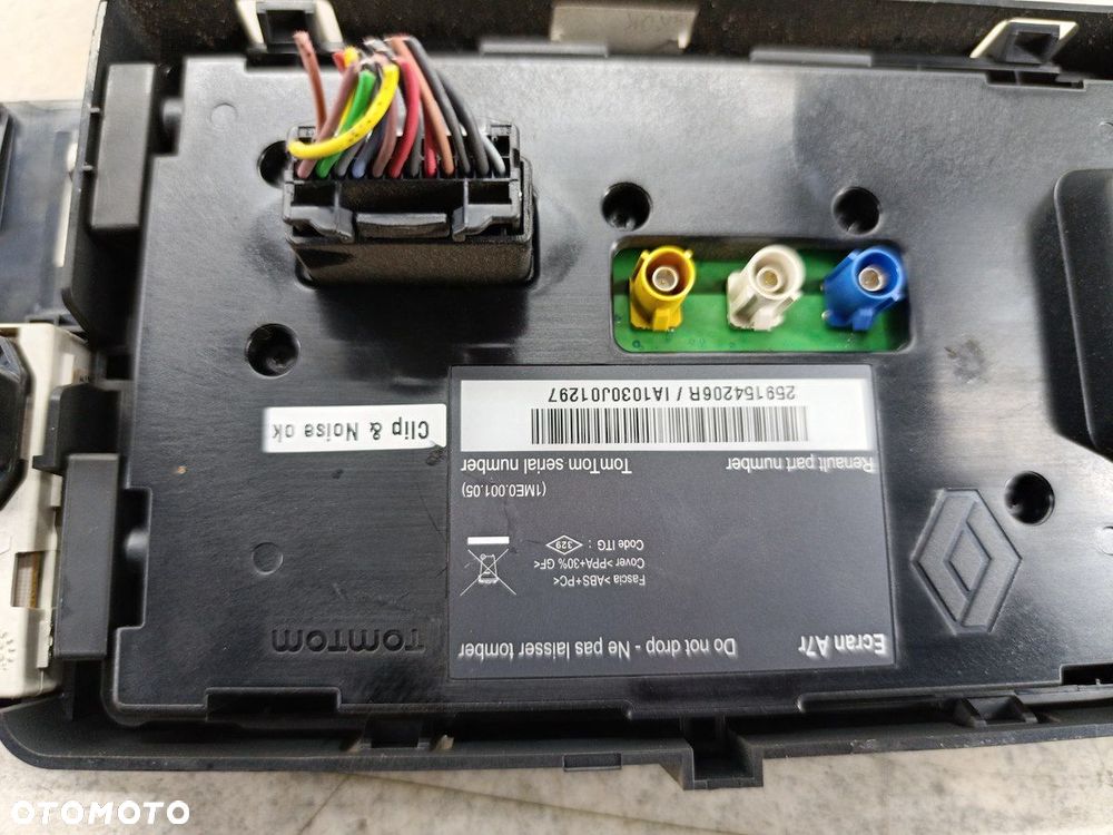 WYŚWIETLACZ RADIA RENAULT LAGUNA III 259154206R TOMTOM - 7