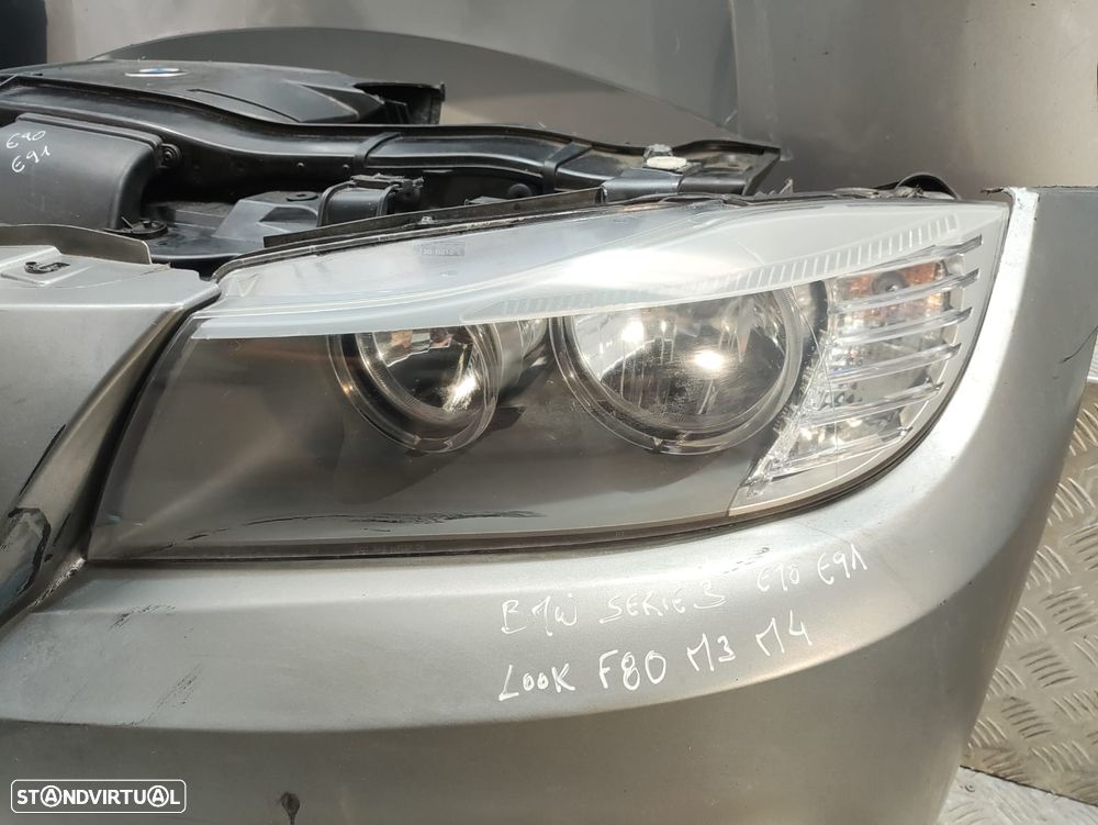 Frente Completa BMW Serie 3 E90 E91 LCI Parachoques Look F80 M3 M4 - 13