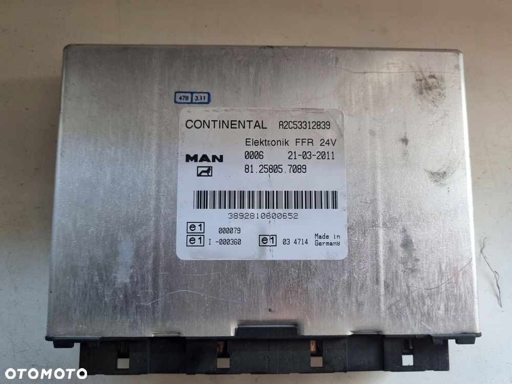 KOMPUTER STEROWNIK MODUŁ FFR MAN TGX TGS TGL TGM 81258057089 - 1