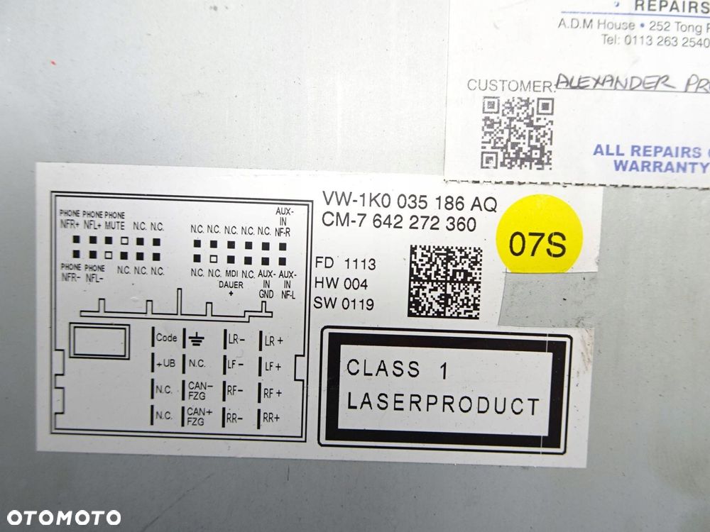 radio cd volkswagen golf vi - 8