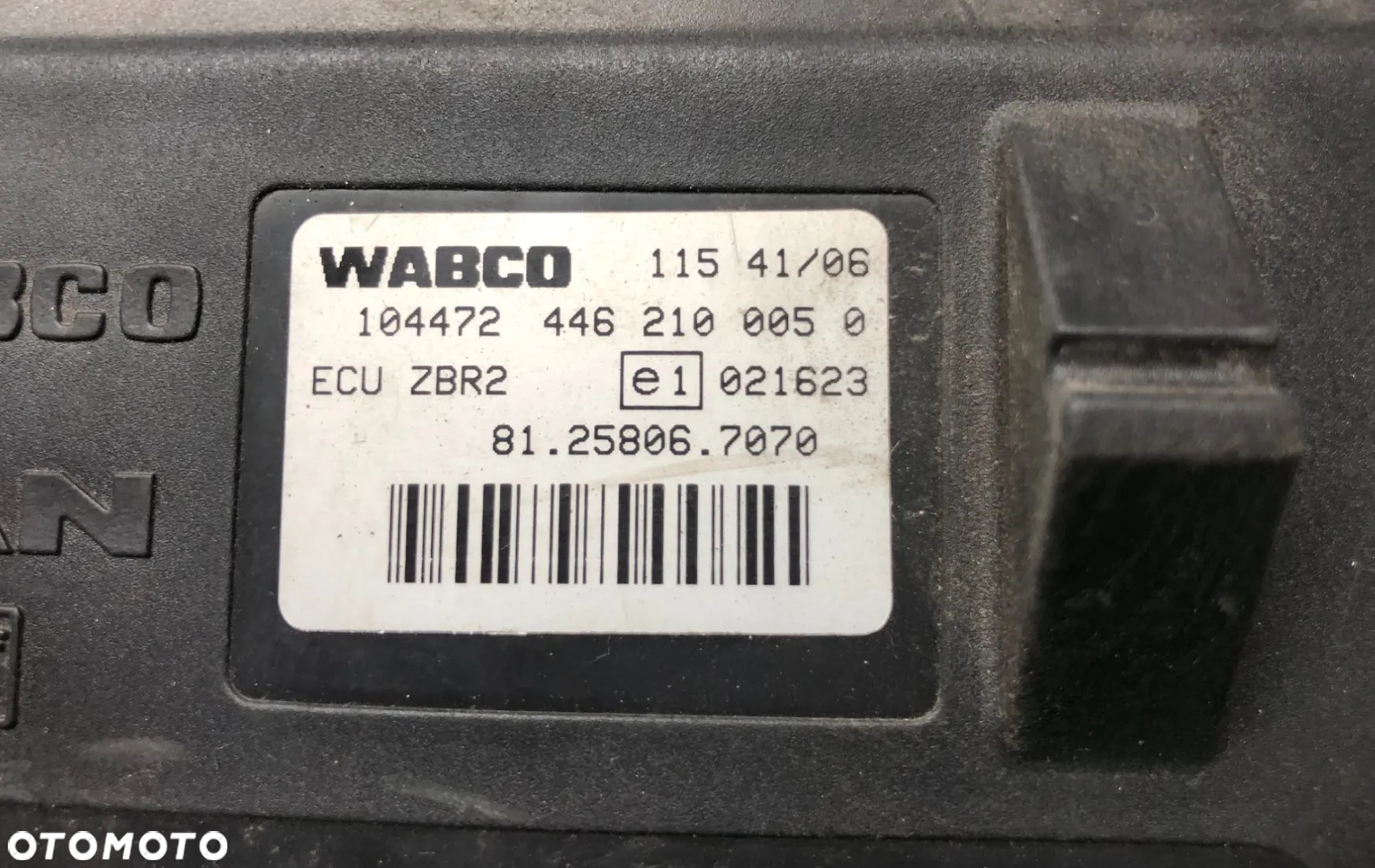STEROWNIK MODUŁ WABCO ECU ZBR2 MAN 4462100050 81258067070 - 2