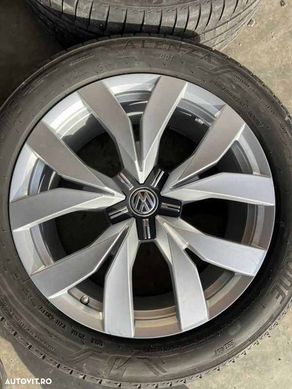 vând set jante originale de Volkswagen Touareg pe 20” cu anvelope de vară - 4