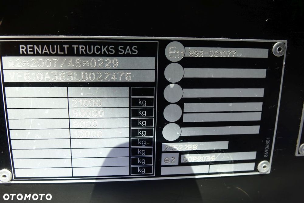 Renault GAMA T HIGH 480 DTI13 / EURO 6 / STANDARD / AUTOMAT / KLIMATYZACJA POSTOJOWA / 2 ZBIORNIKI PALIWA - 31