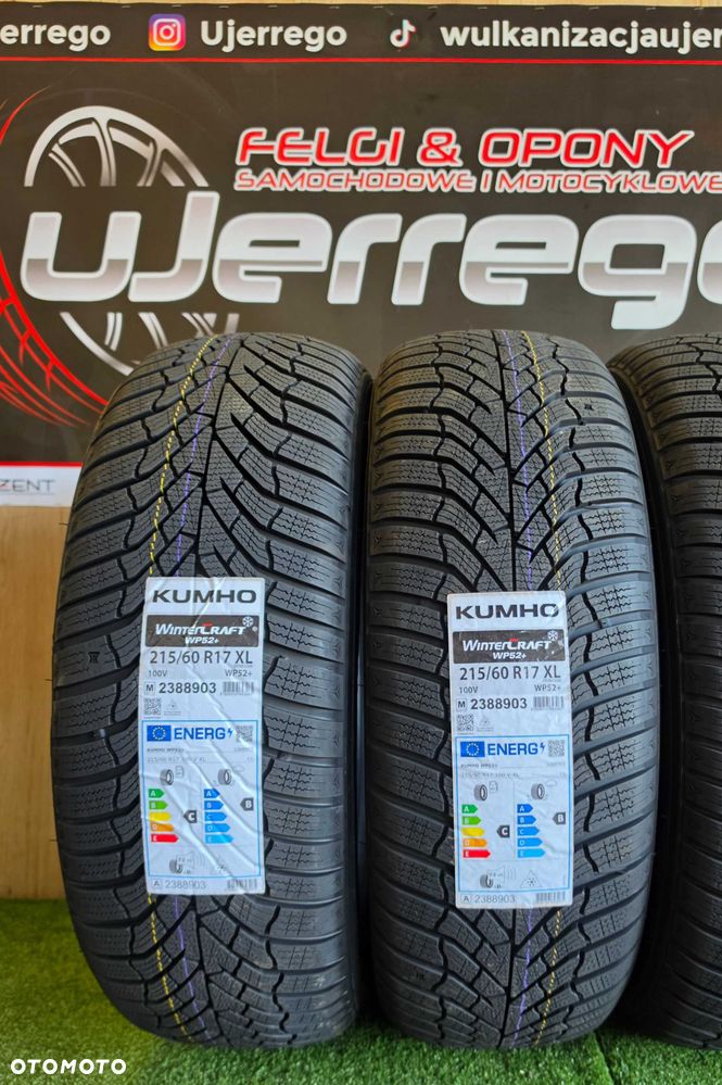 Koła zimowe NISSAN JUKE 17x5x114,3 - Kumho WinterCraft WP52+ 215/60/R17 + TPMS - 4