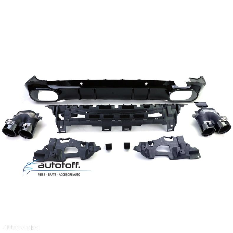 Difuzor Mercedes CLS C257 53 AMG (2018+) Negru lucios - 2