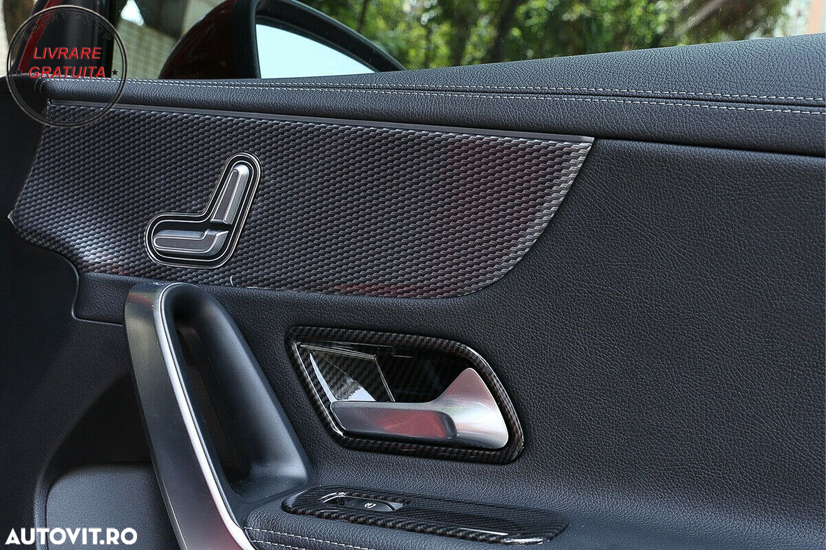 Ornamente interior Manere Usi Mercedes A-Class W177 V177 (2018-Up) LHD Carbon- livrare gratuita - 6