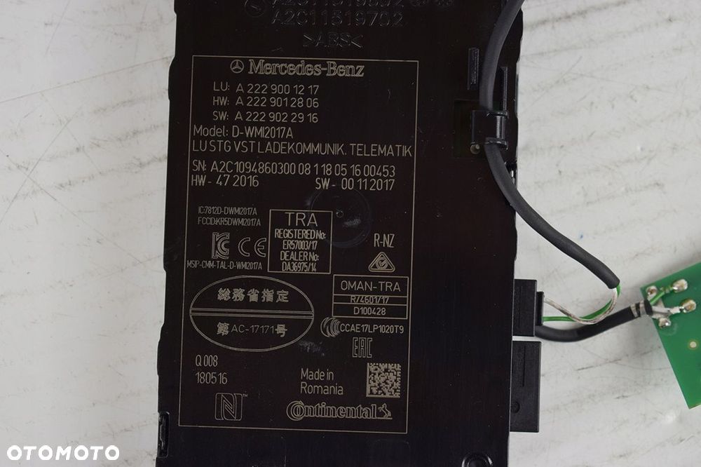 ładowarka indukcyjna mercedes w222 antena nfc - 3