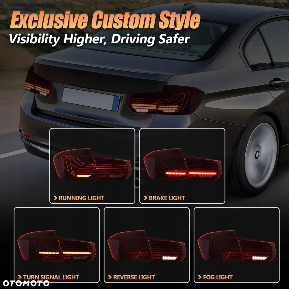 lampy tyl kpl vland led laser neon dynamiczne tuning bmw 3 f30 2011- 15-20 - 11