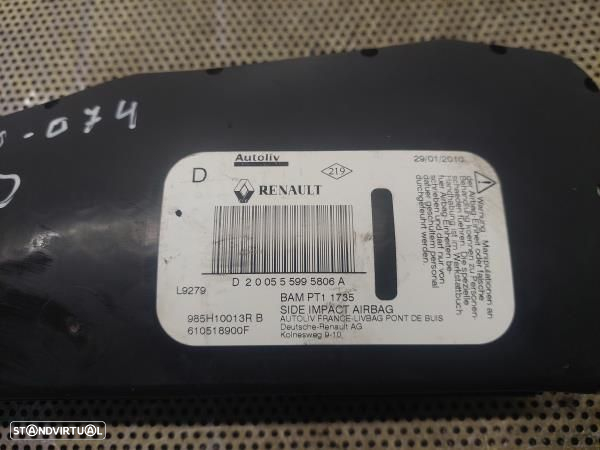 Airbag Banco Dto Renault Megane Iii Três Volumes - 2