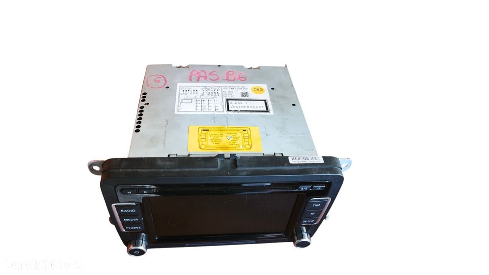 VW PASSAT B6 09r RADIO RADIOODTWARZACZ CD 3C8035195 - 3