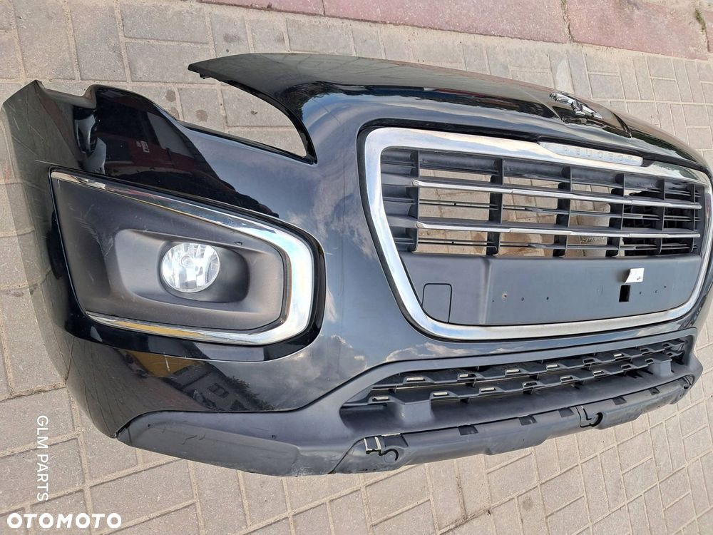 peugeot 3008 i lift zderzak przedni kompletny czarny ktv ryski - 4