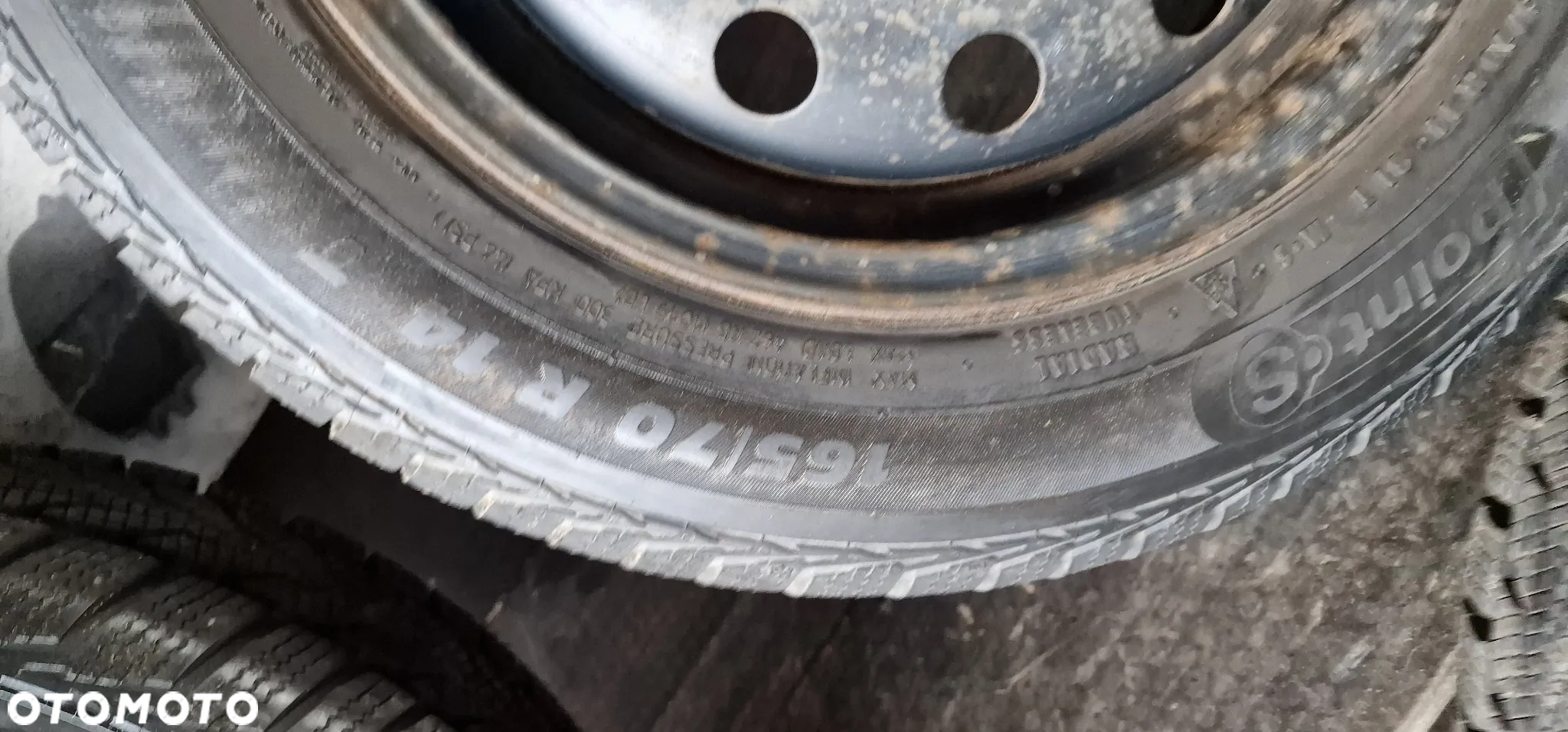 Felgi stalowe+OPONY Zimowe PointS 165/70 14' Suzuki Swift 4X100 ET45 - 5