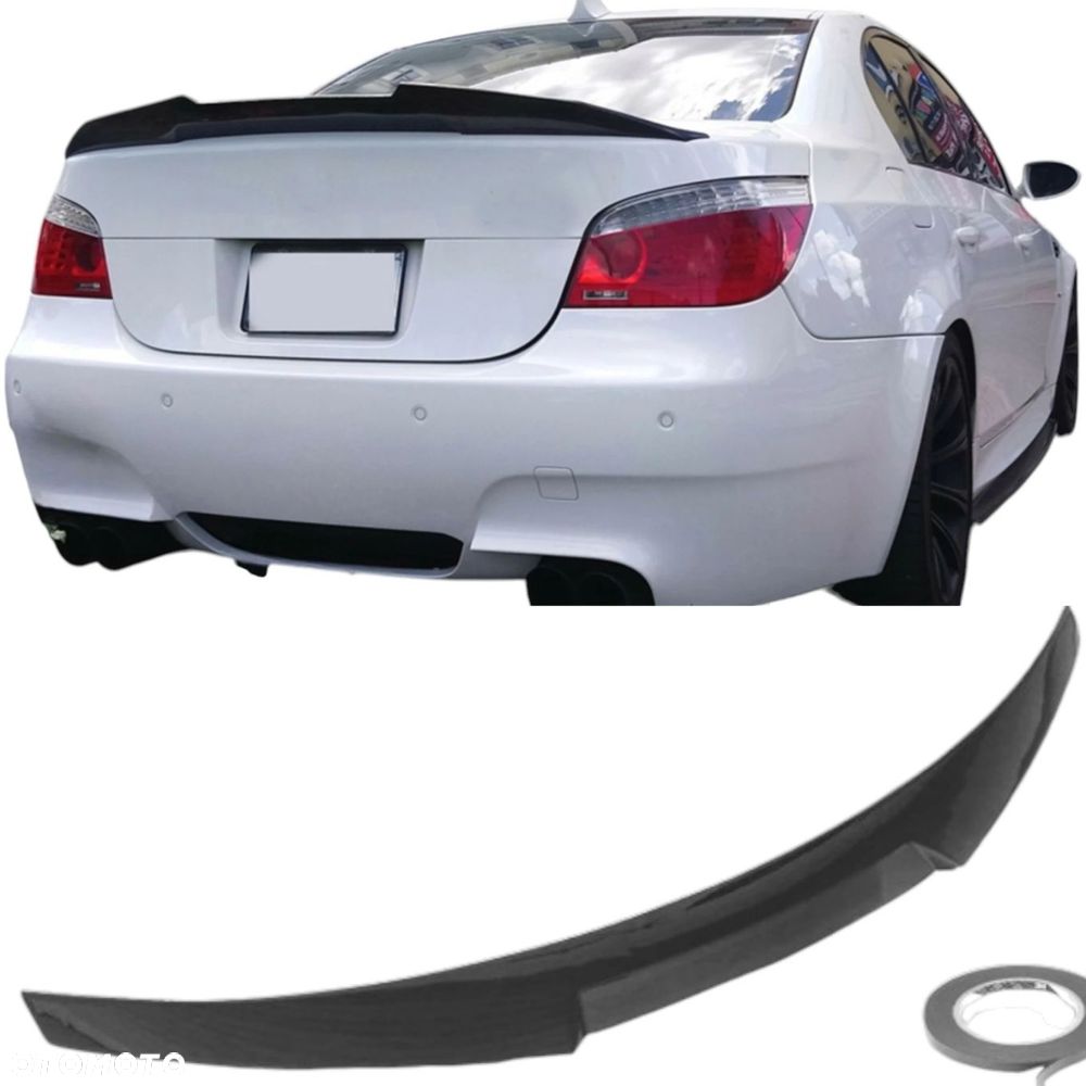 SPOILER BMW 5 E60 01-10 LOTKA M4 LOOK TYŁ SPOJLER KLAPY BAGAŻNIKA DOKŁADKA - 1