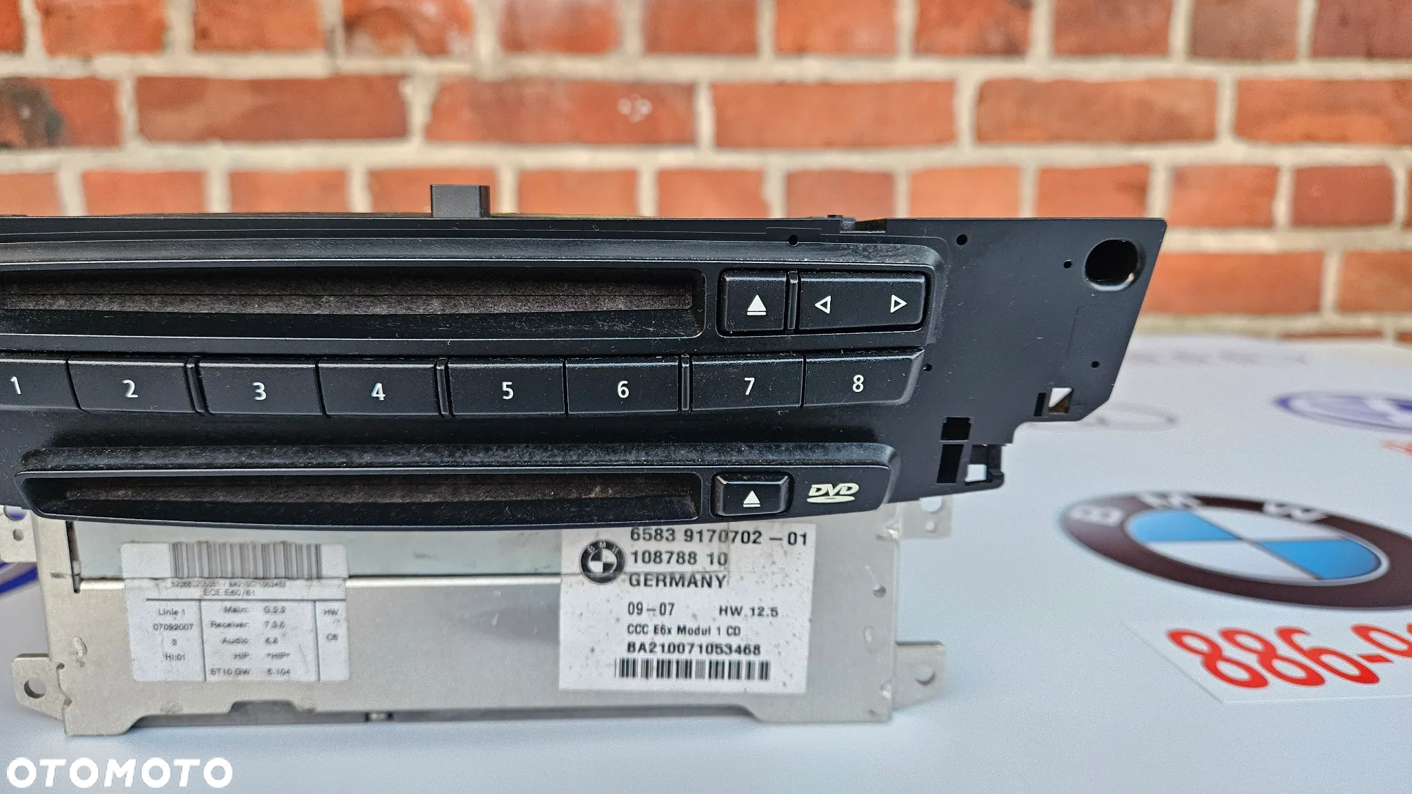 BMW 5 E60 E61 Czytnik nawigacji CCC Navi nawigacja radioodtwarzacz 9170702 - 4