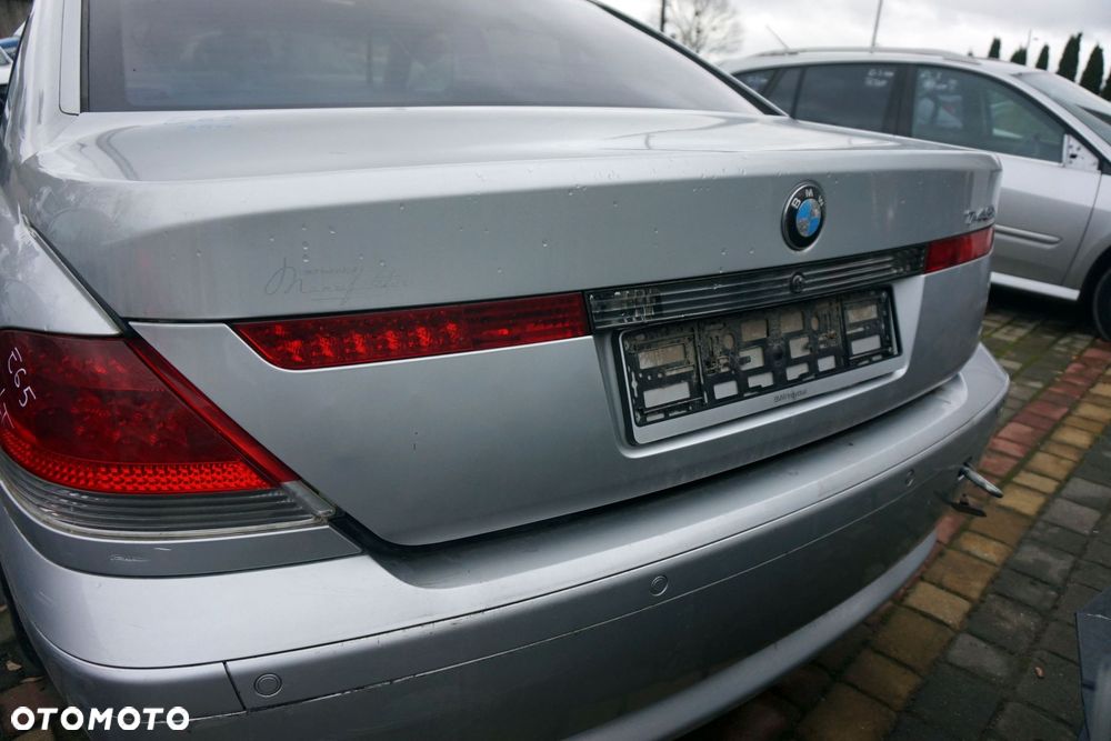 KLAPA BAGAŻNIKA TYLNA 7 IV E65 354  SREBRNY TITANSILBER BMW 2001-2005 - 5