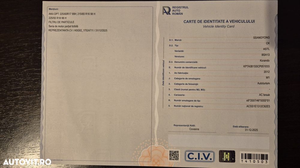 SsangYong Korando 2.0 E-XDI DPF 4WD Quartz - 26