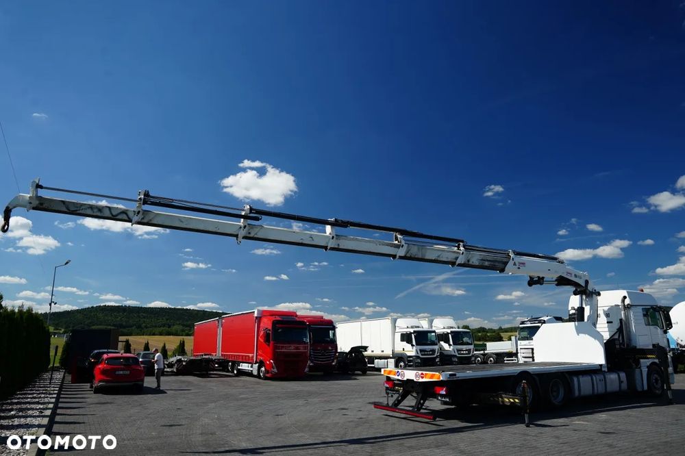 MAN TGX 18.440 / 6x2 / PLATFORMA - 6,3 M / HDS HIAB 422 E-6 HIDUO / MAX UDŹWIG: 12 000 KG / MAX WYSUW: 16,5 M / PILOT / - 6