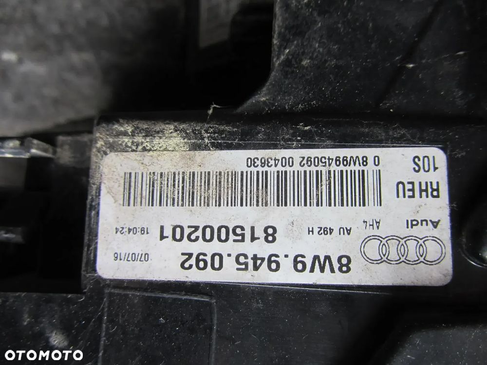 AUDI A4 B9 kombi 8W9945091 8W9945092  komplet lamp tył full led Europa - 5