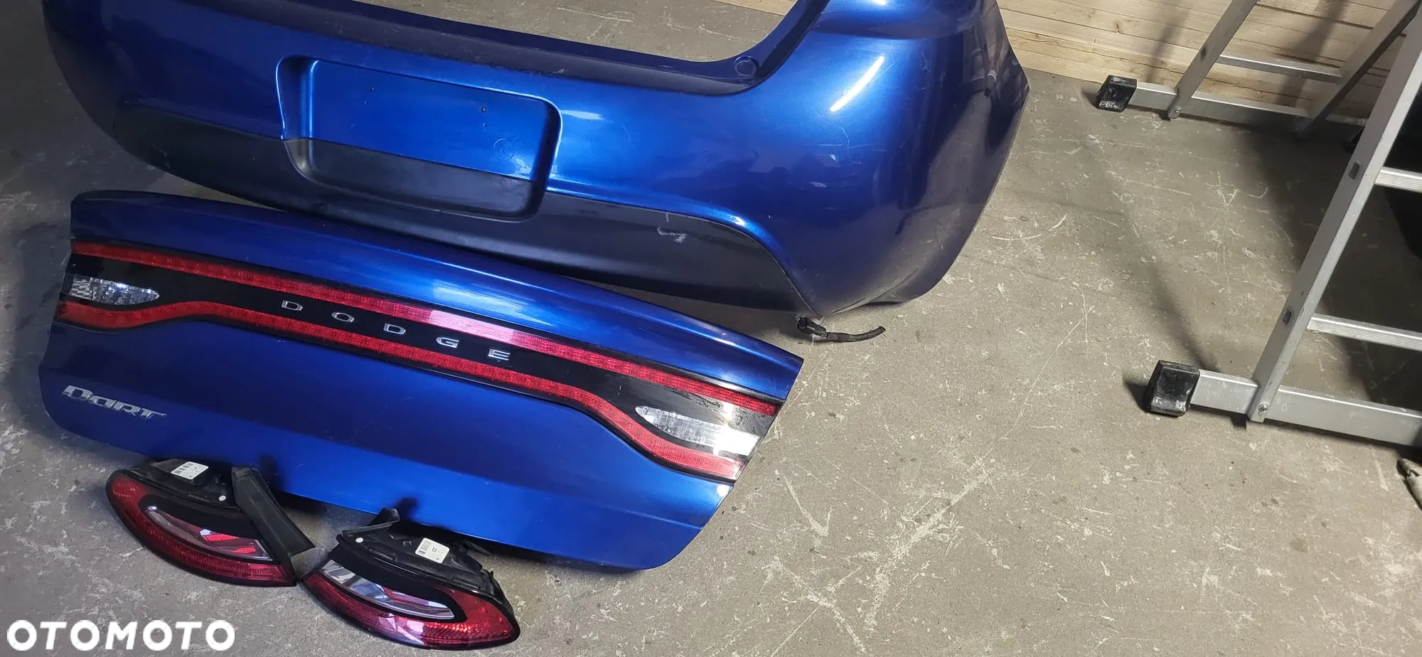 Dodge dart klapa tyl zderzak tyl lampy tyl komplet - 3