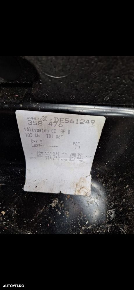 Usi staga dreapta VW CC cod LB3Z - 2