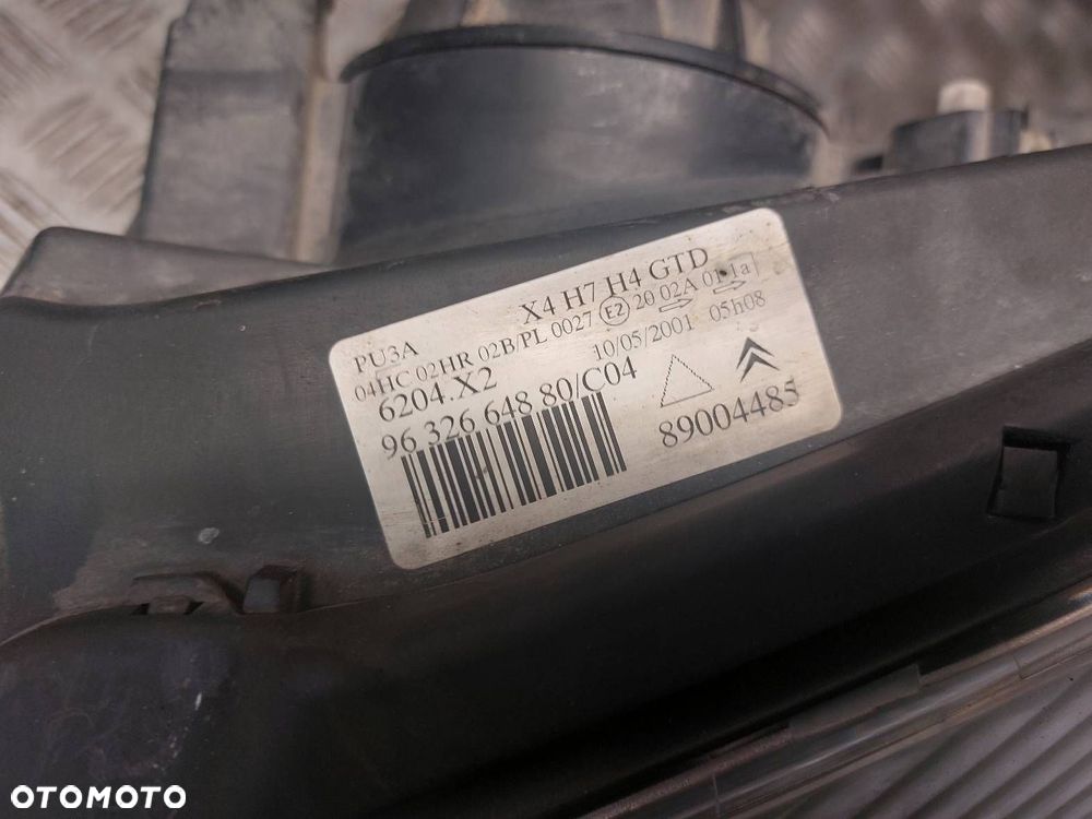LAMPA LEWY PRZÓD CITROEN C5 I 9632664880 - 4