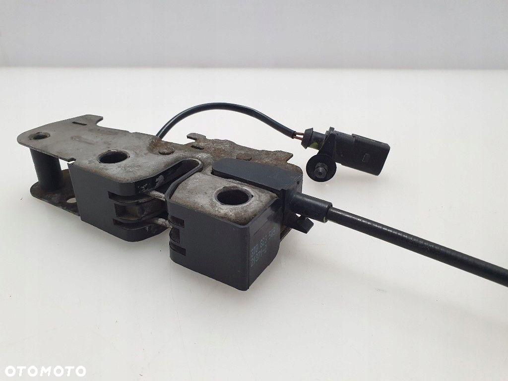 SUPERB II 3T ZAMEK MASKI 3T0823509 PRZEDNIEJ ORYGINAŁ Z CZUJNIKIEM I LINKĄ - 2