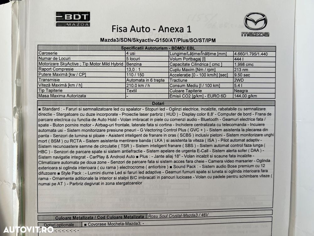 Mazda 3 e-Skyactiv G150 AT MHEV Plus - 16