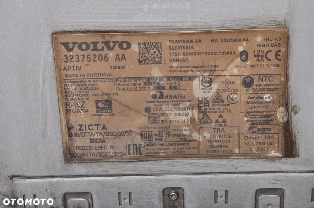 VOLVO XC60 II RADIO  NAWIGACJA GPS NAVI STEROWNIK 32375206 2023R - 4