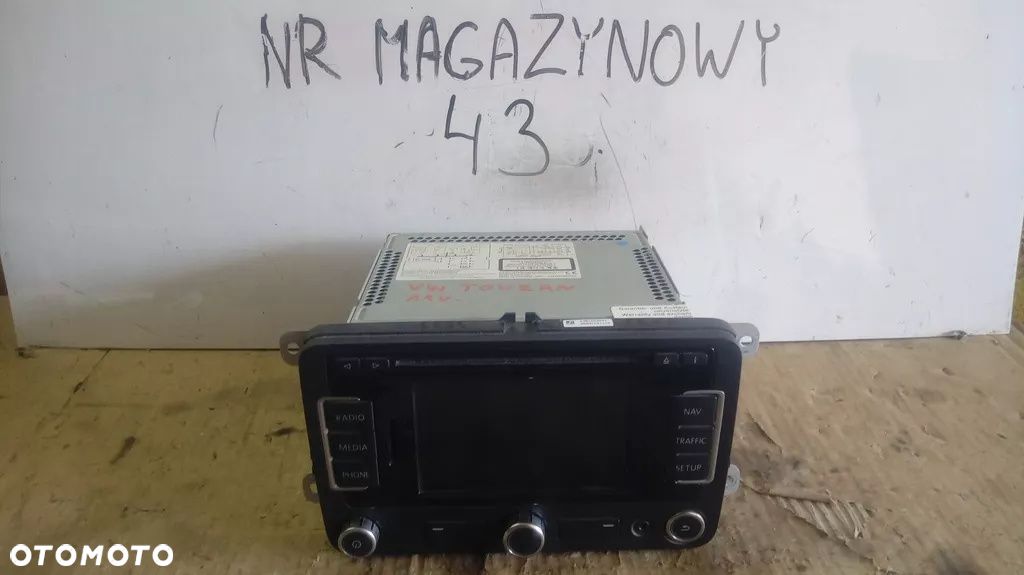 RADIO CD NAWIGACJA VW TOURAN II 3C0035279D - 1