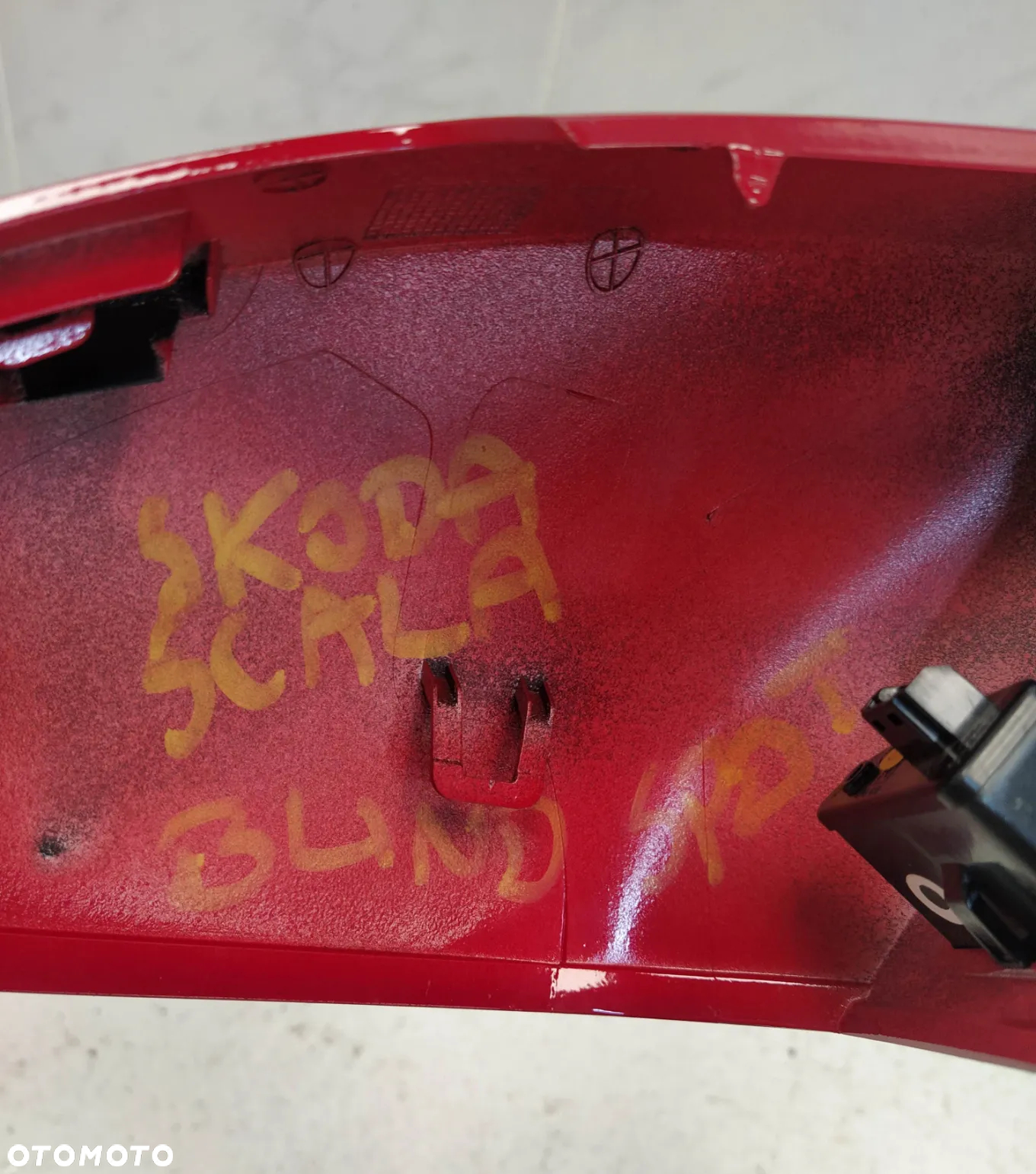 SKODA SCALA OSŁONA NAKŁADKA OBUDOWA LUSTERKA PRAWA wyświetlacz martwego pola - 5