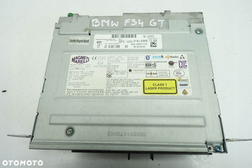 BMW GT F34 RADIOODTWARZACZ nawigacja NAVI radio 9381299 - 11