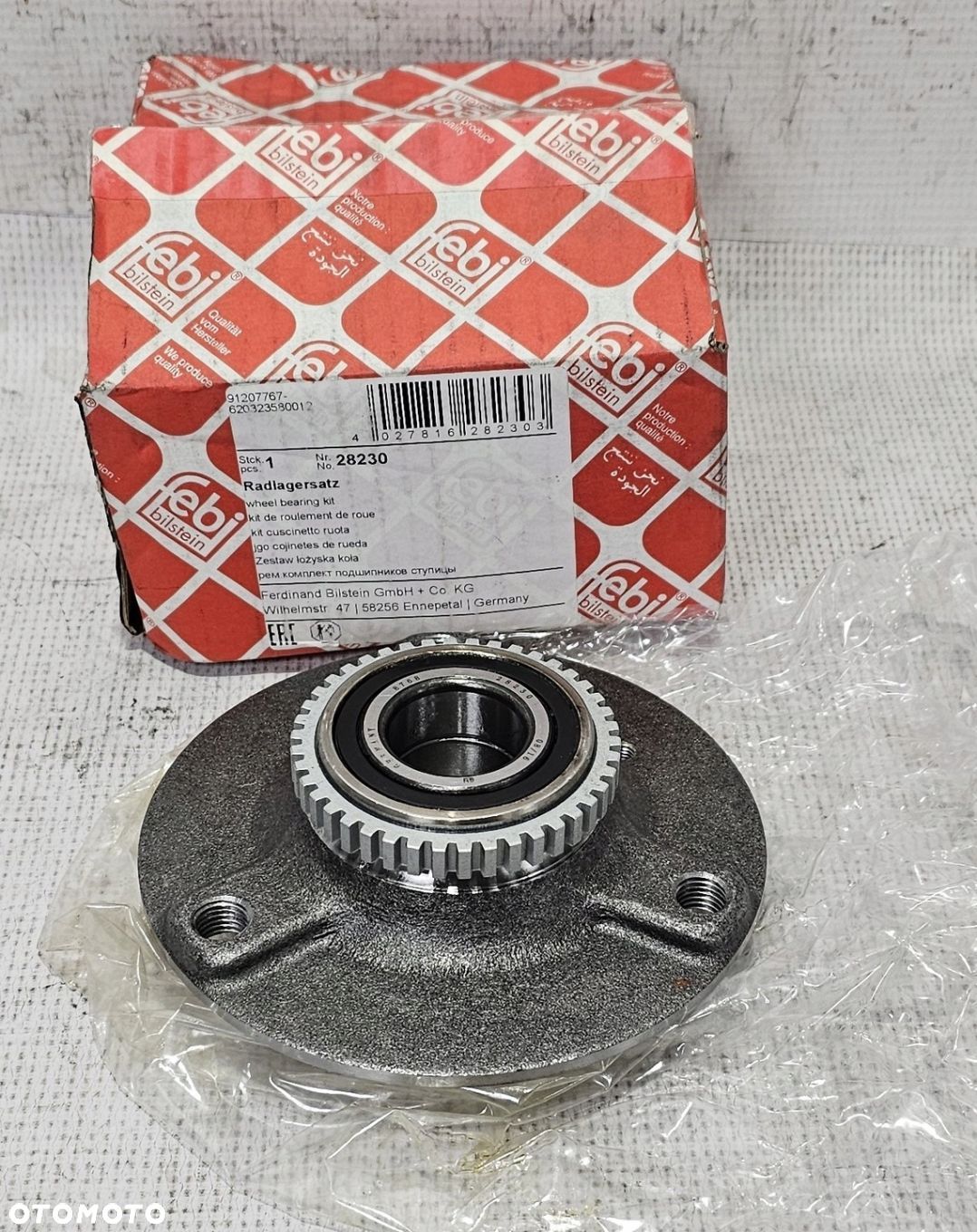 NOWY FEBI ZESTAW ŁOŻYSK KOŁA PRZÓD SMART 450 FORTWO I 452 - 28230 - 1
