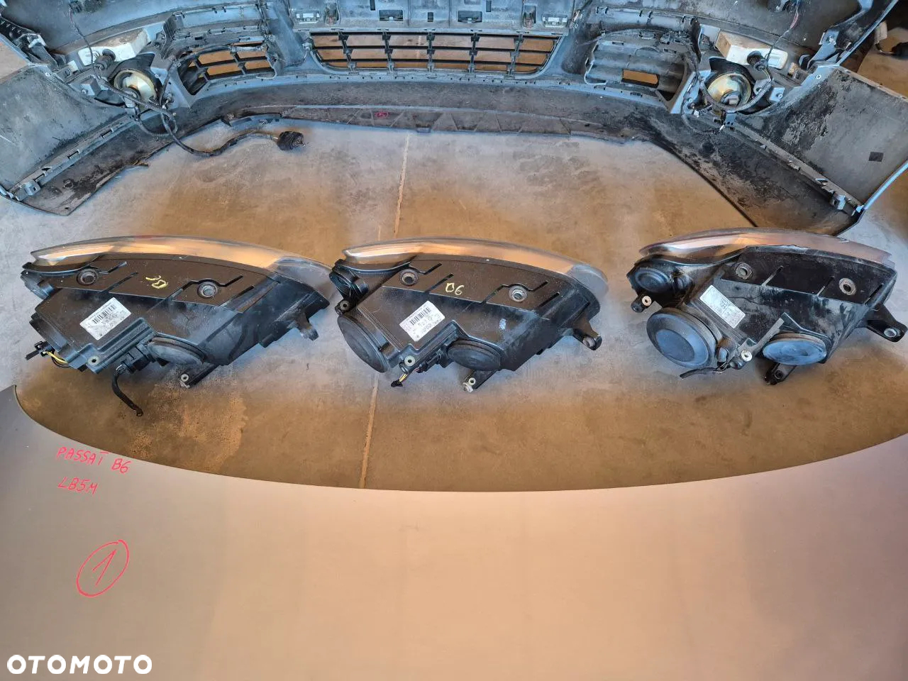 PASSAT B6 ZDERZAK LAMPA MASKA DOKŁADKA REFLEKTOR LC9X LB5M - 15