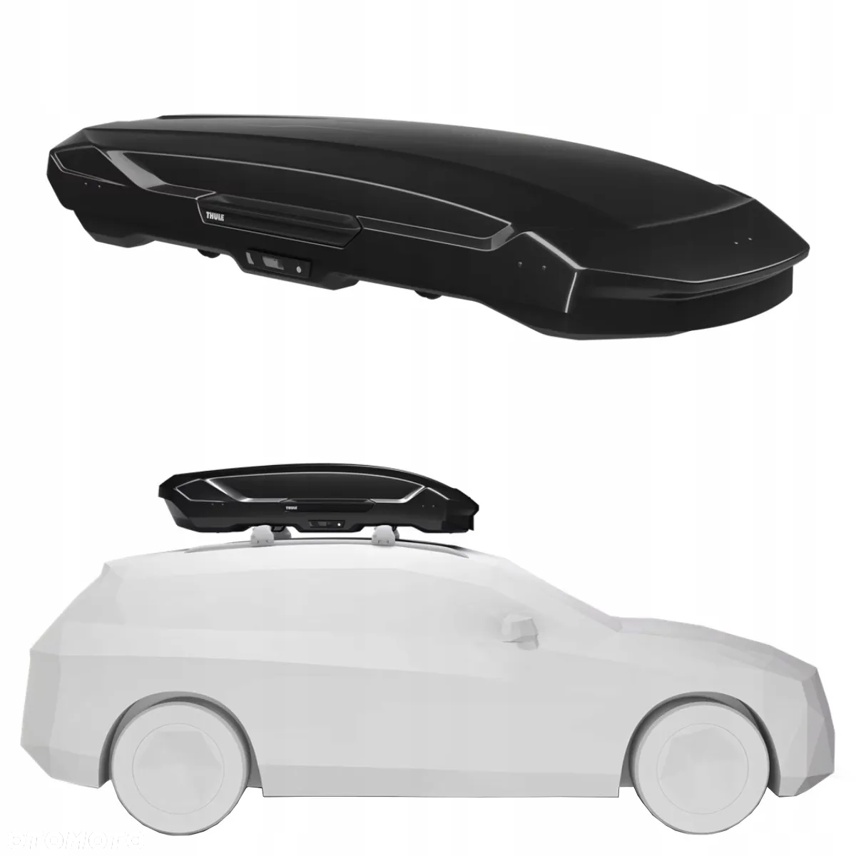 BOX DACHOWY THULE MOTION 3 XL LOW BLACK GLOSSY Z CZARNYM POŁYSKIEM 400 L - 2