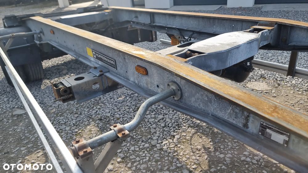 Huffermann 24.500zł netto PRZYCZEPA HAKOWIEC DO KONTENERÓW DO ZŁOMU RAMA OCYNK ROK OPONY 80% ST.BDB MOŻLIWOŚĆ TRANSPORTU - 6