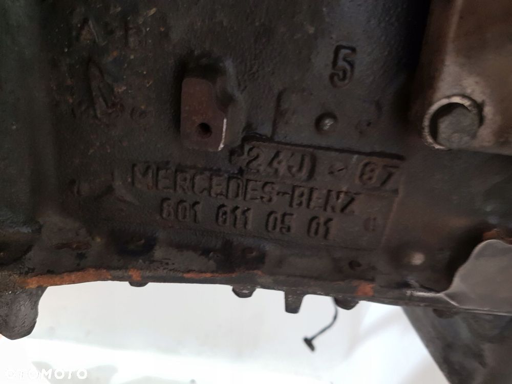 silnik kompletny+skrzynia mercedes e w124 190 w201 200d 2.0 d 601912 75km - 8