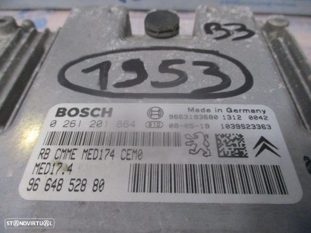 Centralina 0261201864 9664852880  9663193680   PEUGEOT 207 CC 2009 1.6I 150CV 2P CINZA BOSCH - 4