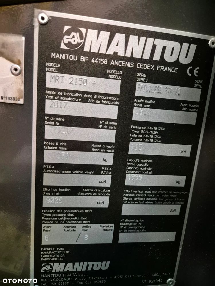 Manitou MRT 2150 RZ121 - 9
