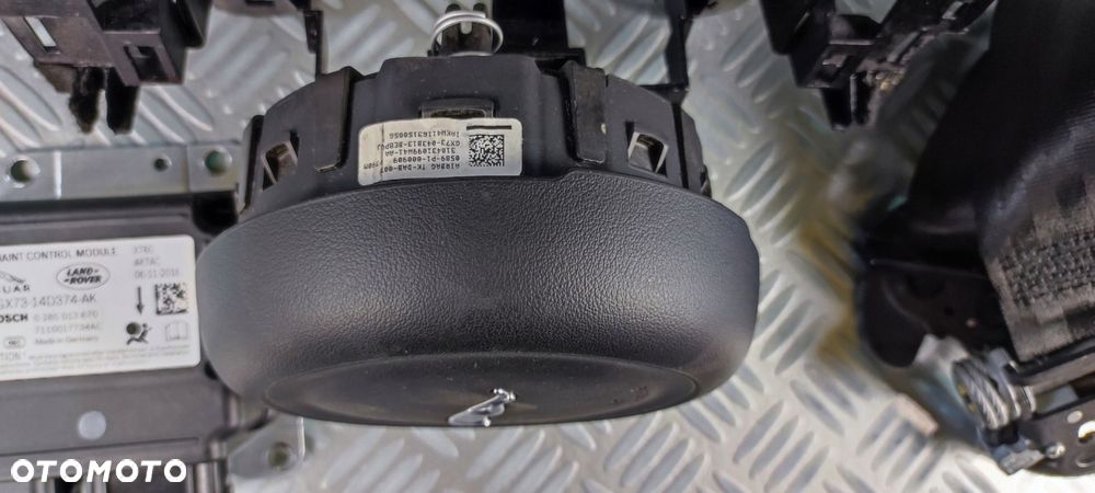 deska rozdzielcza kokpit poduszki airbag pasy skóra JAGUAR XF II 2 X260 EU - 6