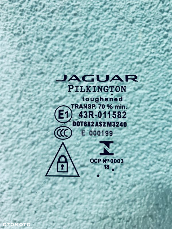 Szyba boczna tylna prawa JAGUAR XE X760 2015- ORYGINAŁ - 2