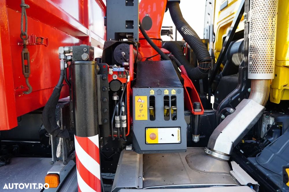 MAN TGS 26.420 / 6x4 / BASCULĂ DUBLĂ / LATERALĂ HIDRODORIZATĂ / BORDMATIC + PALFINGER 18002 HDS / ROTATOR / PILOT / EURO 6 - 22
