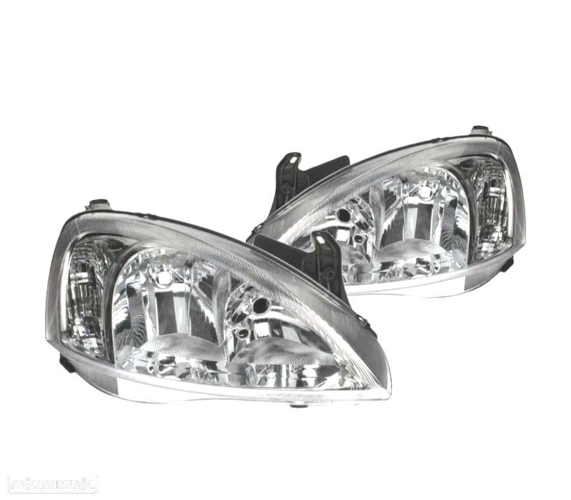 FARÓIS OPTICAS OPEL CORSA C 03-06 VAL - 1