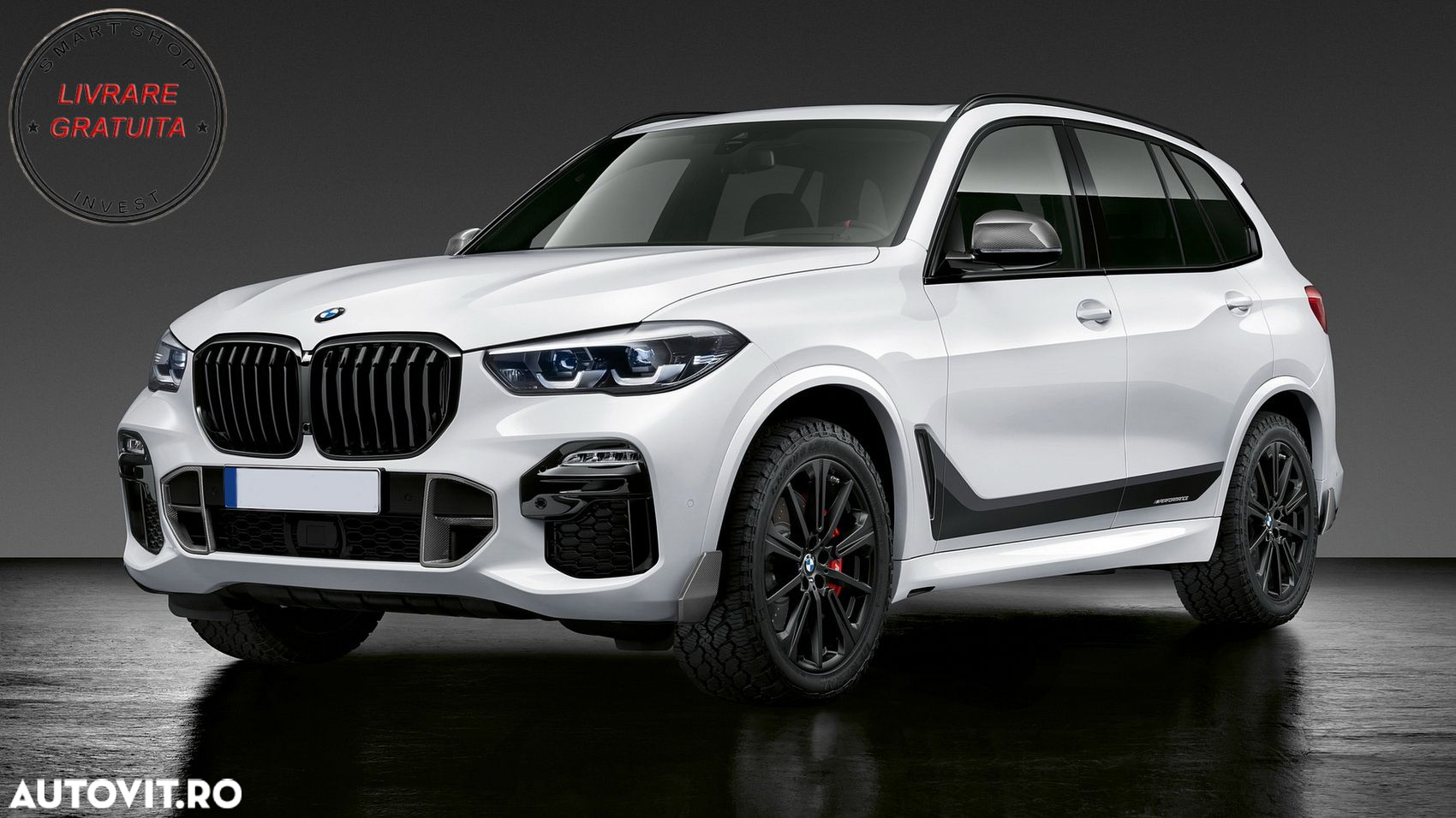 Pachet Exterior Aero Prelungire Bara Fata si Difuzor BMW X5 G05 (2018-2022) M Perf- livrare gratuita - 17