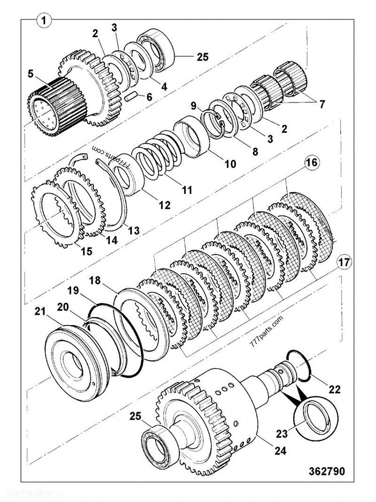 JCB Fastrac - koło zębate skrzyni biegów 459/50289 - 3