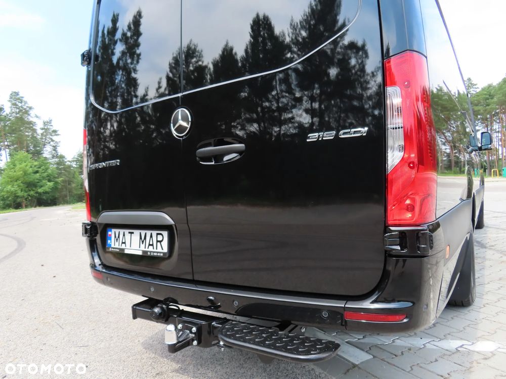 Mercedes-Benz Sprinter 319 CDI 190 KM Ekstra Długi Wysoki Dach LONG MAXI + 4800 mm Furgon Blaszak Rozstaw Osi 4325 mm Ładowność 881 Kg HAK 2800 Kg Stan Jak Nowy GOTOWY I DOSTEPNY POLECAM - 12